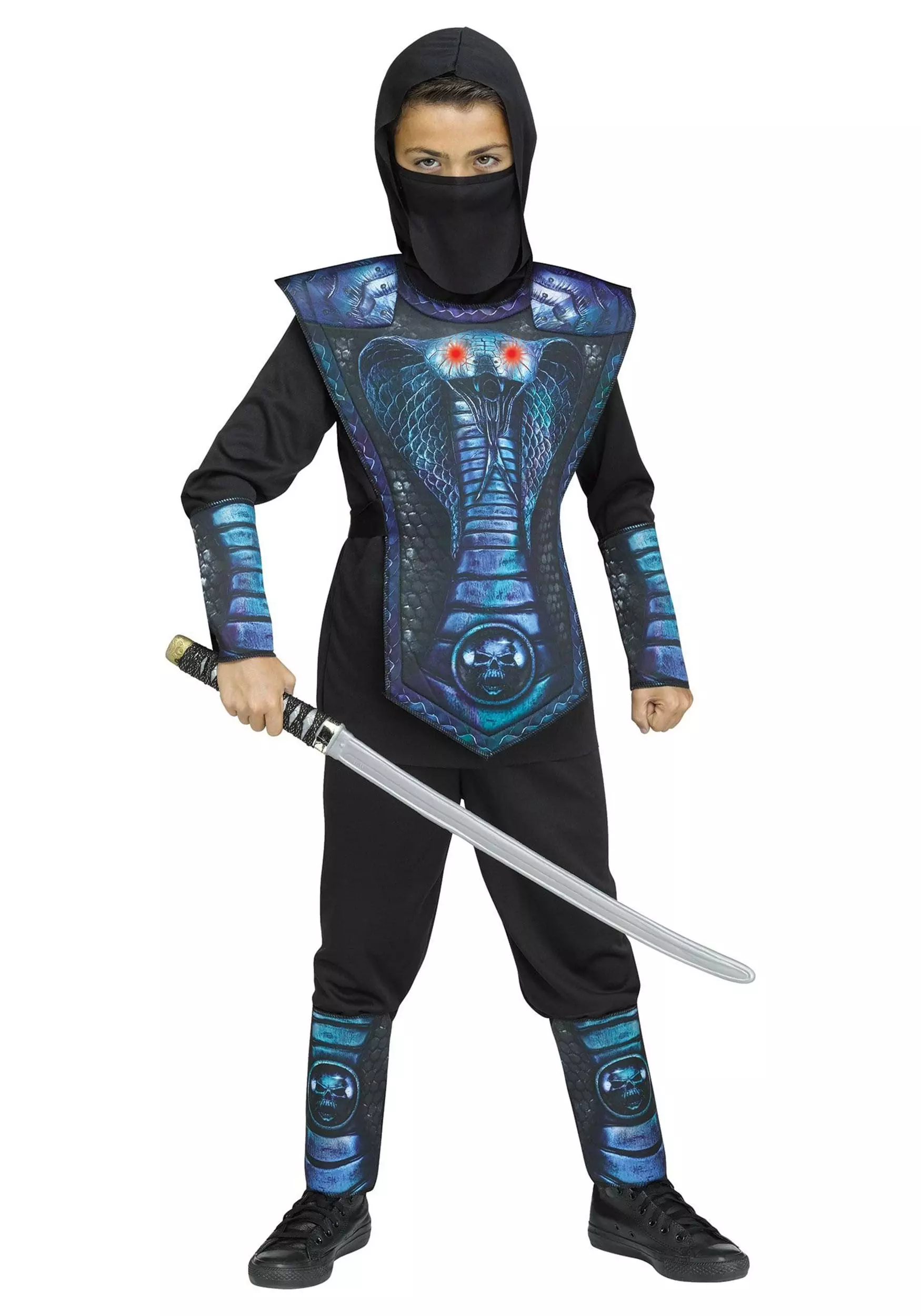 Fun World Blue Cobra Ninja Kid's Costume 1 Fun World Blue Cobra Ninja Kid's Costume