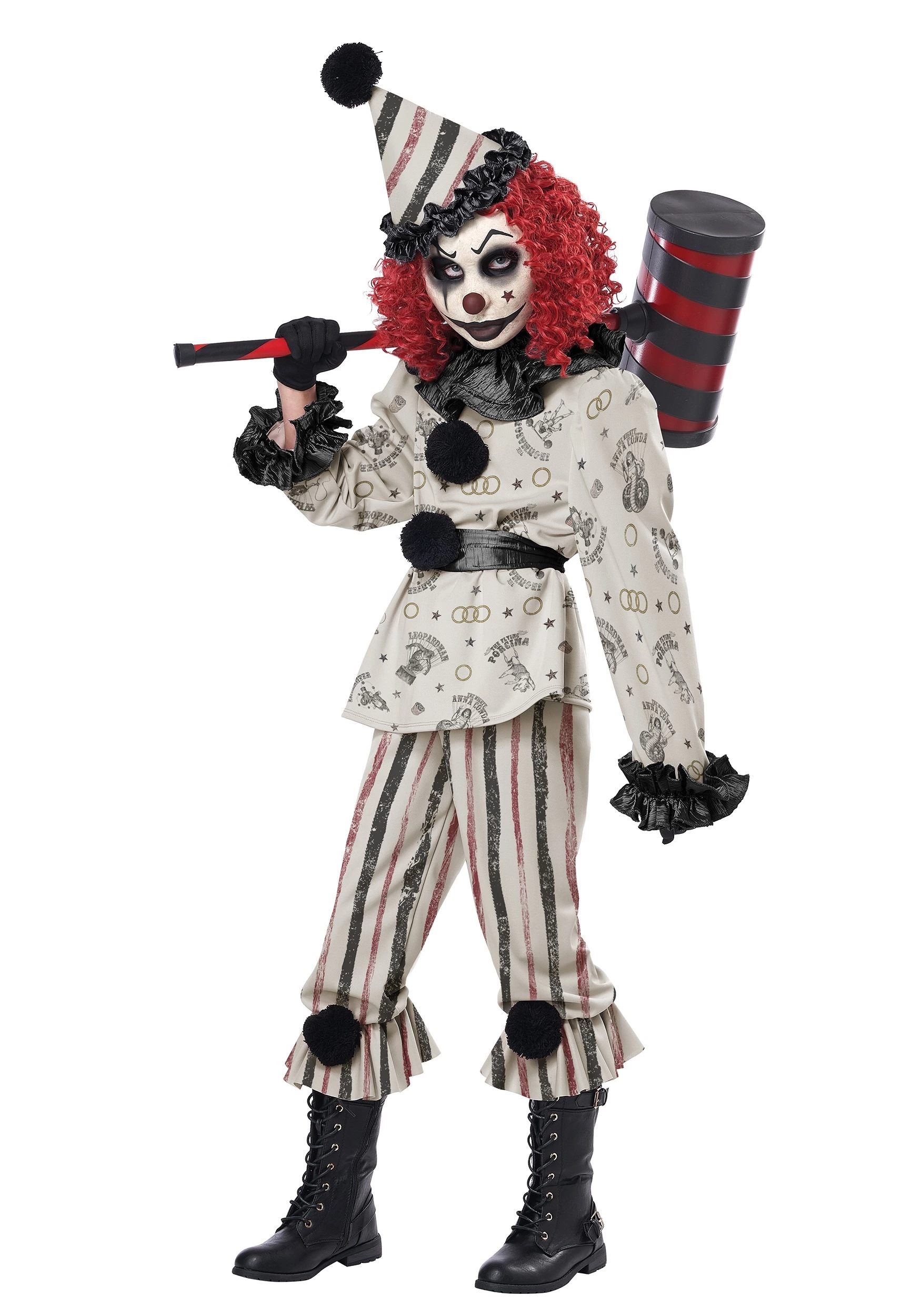California Costume Collection Creeper Clown Costume For Kids 3 California Costume Collection Creeper Clown Costume For Kids - Image 3