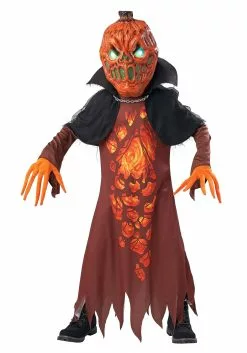Seasons (HK) Ltd. Demon Pumpkin Costume For Kids -Scary Costumes store kids demon pumpkin costume alt 3