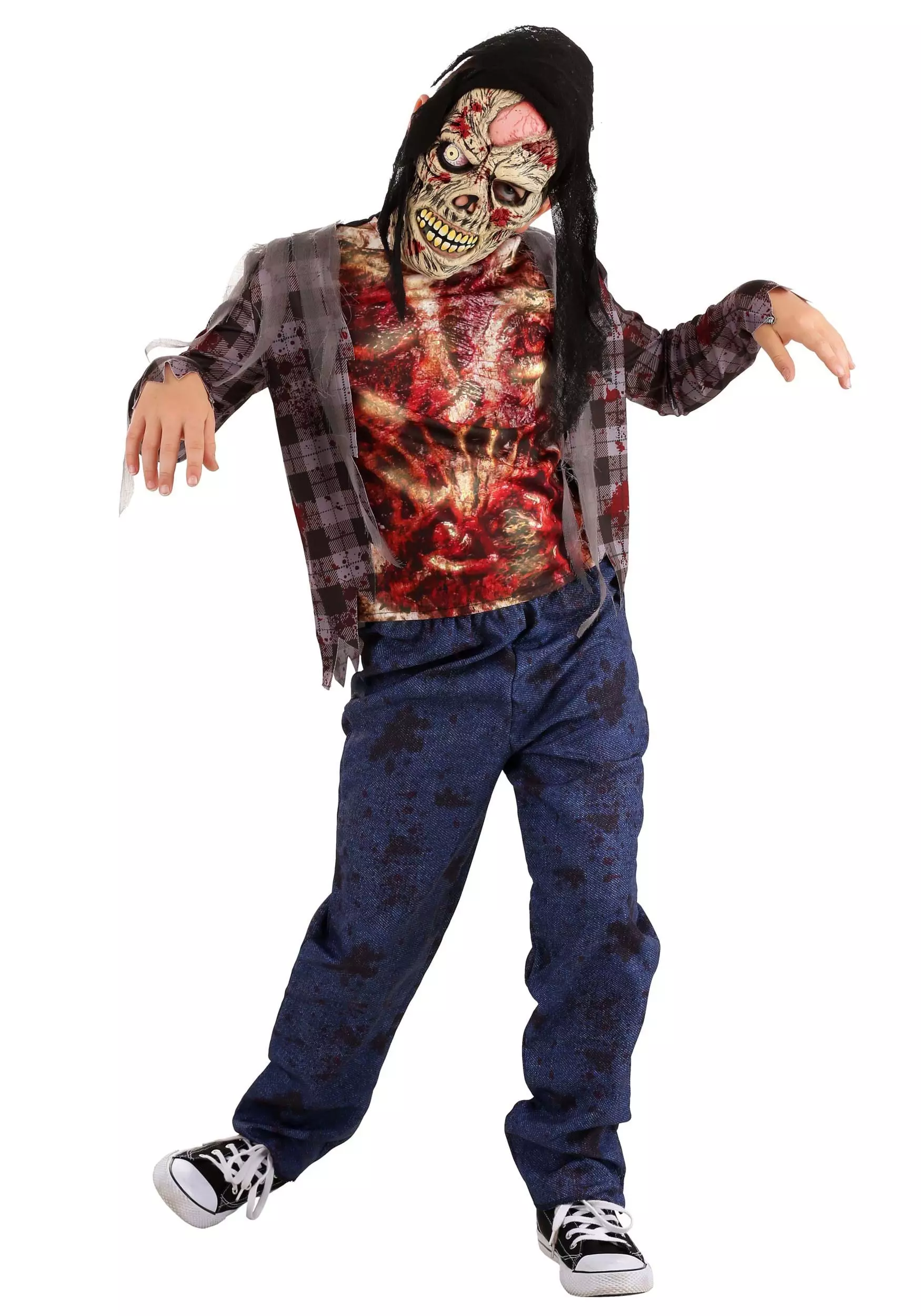 LF Products Pte. Ltd. Ghoulish Zombie Costume For Kids 1 LF Products Pte. Ltd. Ghoulish Zombie Costume For Kids