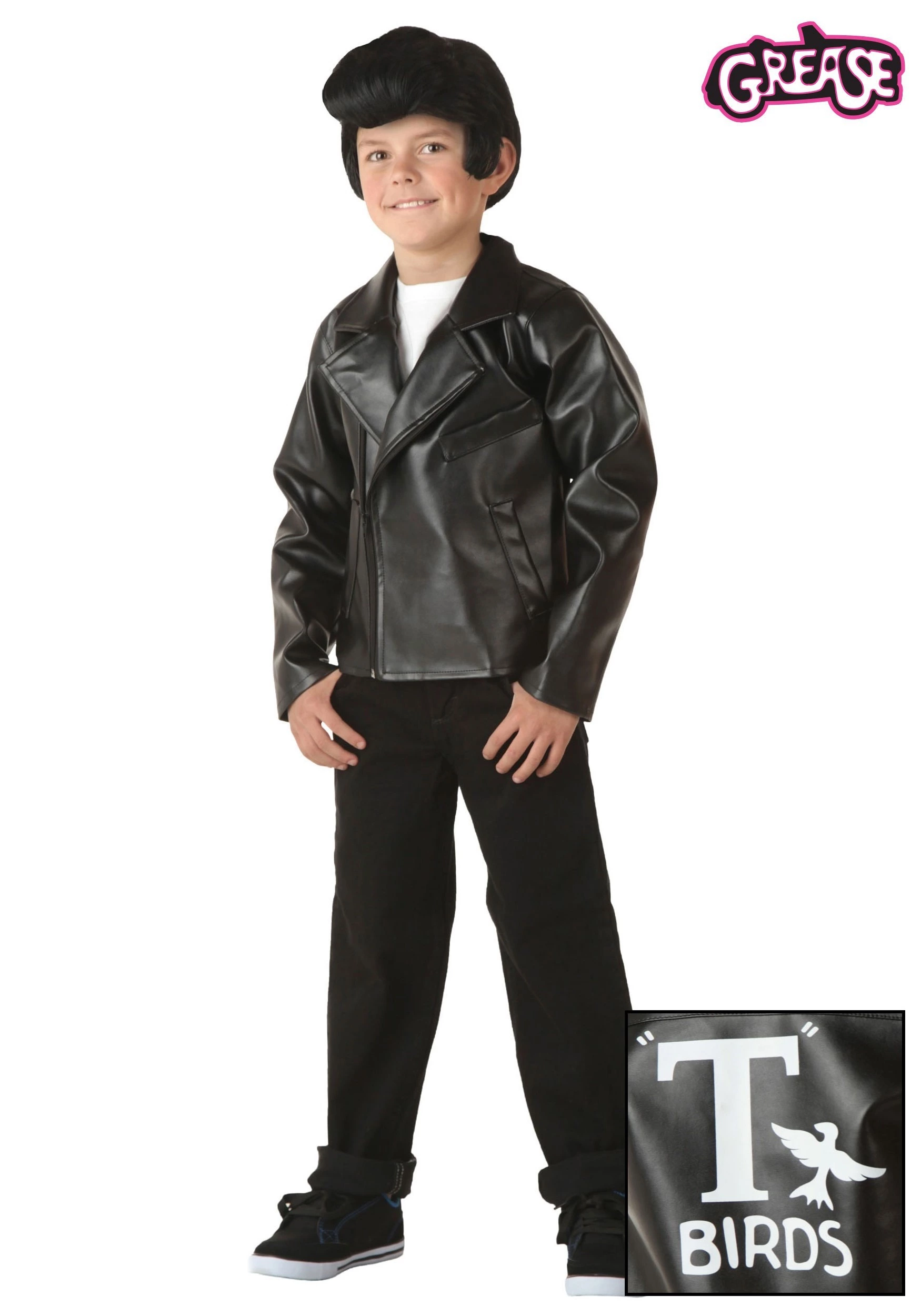 Fun Costumes Kids Grease T-Birds Jacket Costume 1 Fun Costumes Kids Grease T-Birds Jacket Costume