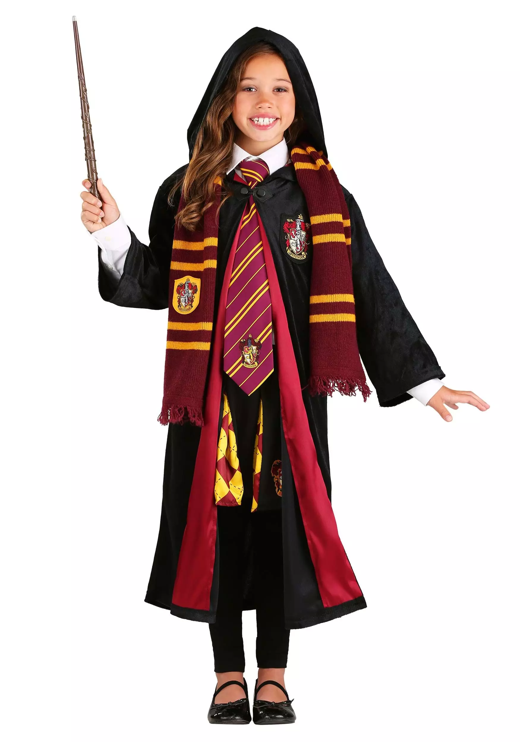 Jerry Leigh Harry Potter Deluxe Hermione Gryffindor Robe For Kids 1 Jerry Leigh Harry Potter Deluxe Hermione Gryffindor Robe For Kids