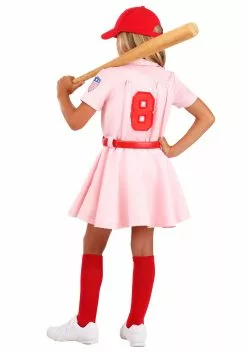 Scary Costumes store -Scary Costumes store kids league of their own luxury dottie costume alt1