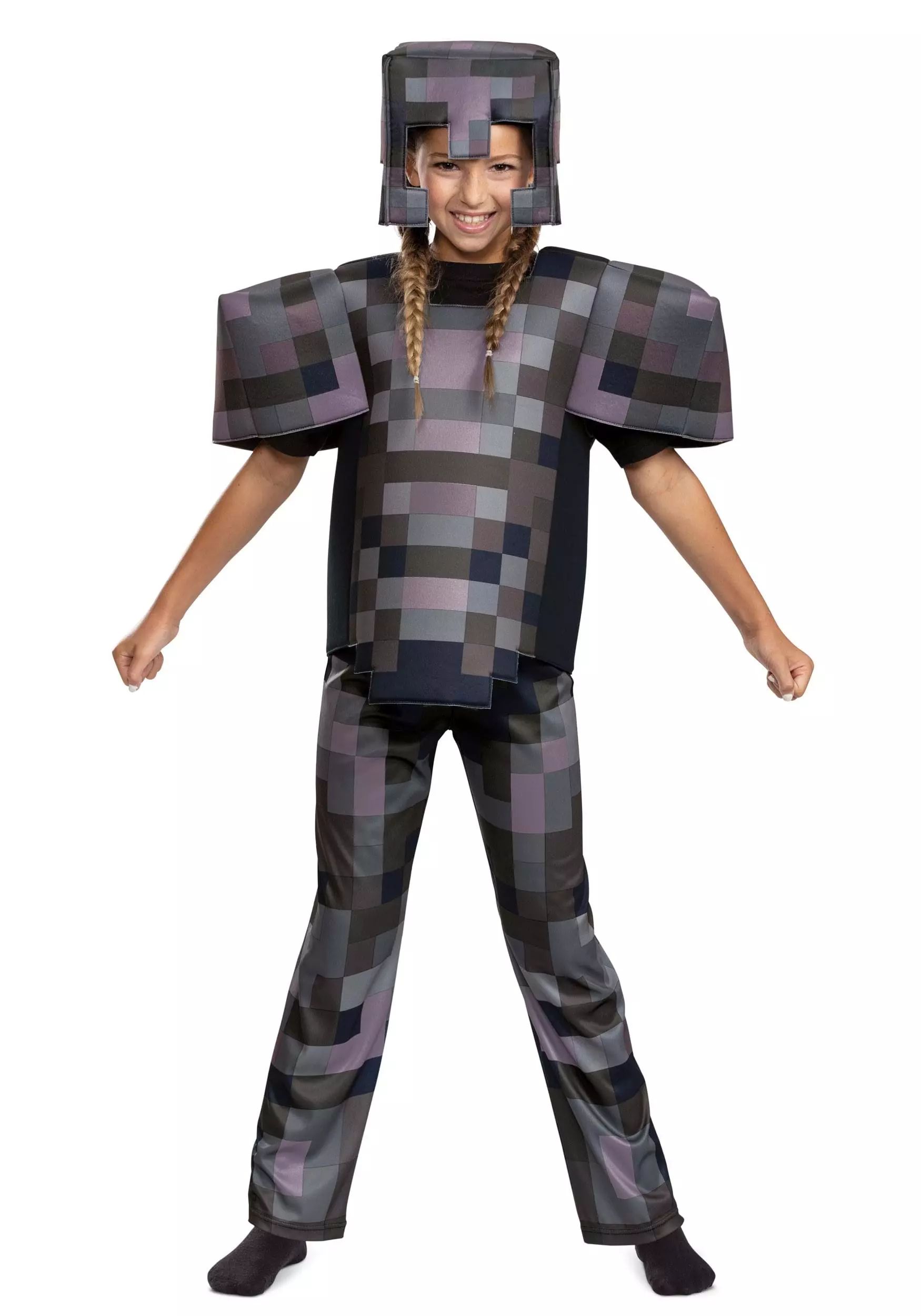Disguise Minecraft Netherite Armor Deluxe Costume For Kids 3 Disguise Minecraft Netherite Armor Deluxe Costume For Kids - Image 3