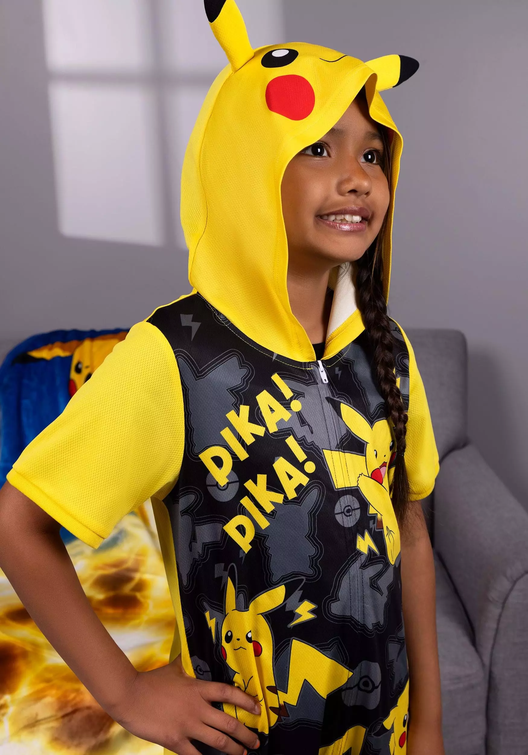 AME Sleepwear Pikachu Romper For Kids 4 AME Sleepwear Pikachu Romper For Kids - Image 4