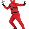 Boloparty Red Ninja Master Costume For Kids