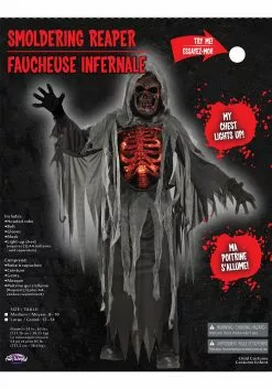 Fun World Smoldering Reaper Costume For Kids -Scary Costumes store kids smoldering reaper costume alt 2