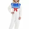 BigWan Apparel Co. Kid's Stay Puft Marshmallow Man Costume Onesie