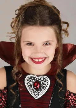 Seasons (HK) Ltd. Vampire Queen Costume Dress For Girls 8 Seasons (HK) Ltd. Vampire Queen Costume Dress For Girls -Scary Costumes store kids vampire queen costume alt 2