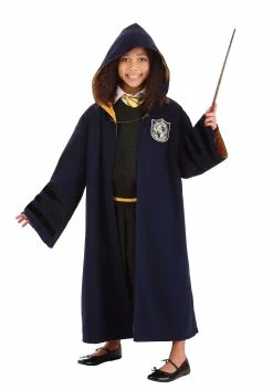 Elope Child Vintage Hogwarts Hufflepuff Robe 11 Elope Child Vintage Hogwarts Hufflepuff Robe -Scary Costumes store kids vintage hogwarts hufflepuff robe alt 3