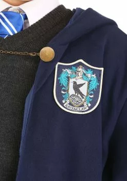 Elope Kids Harry Potter Vintage Hogwarts Ravenclaw Robe -Scary Costumes store kids vintage hogwarts ravenclaw robe alt 2