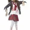Smiffys Girls Zombie School Girl Costume