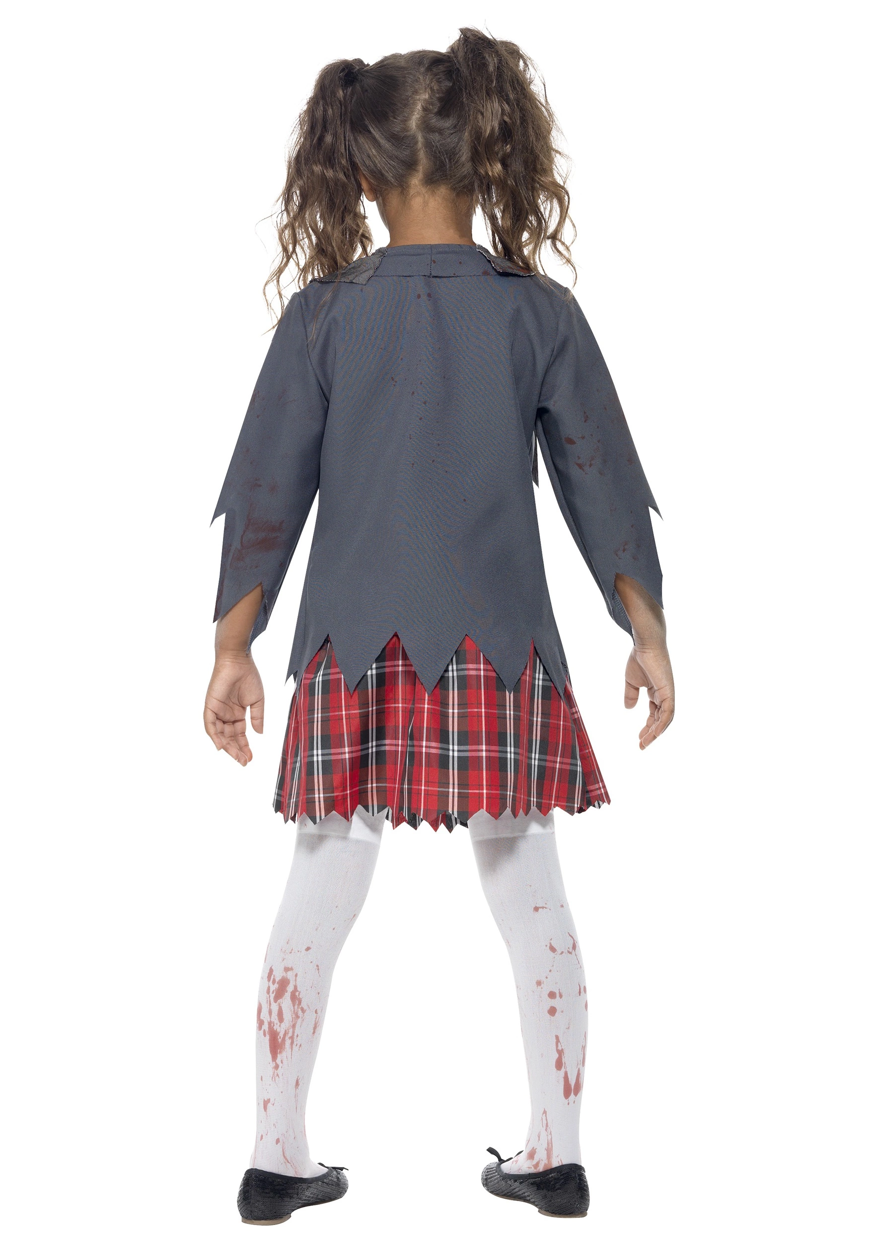 Smiffys Girls Zombie School Girl Costume 2 Smiffys Girls Zombie School Girl Costume - Image 2