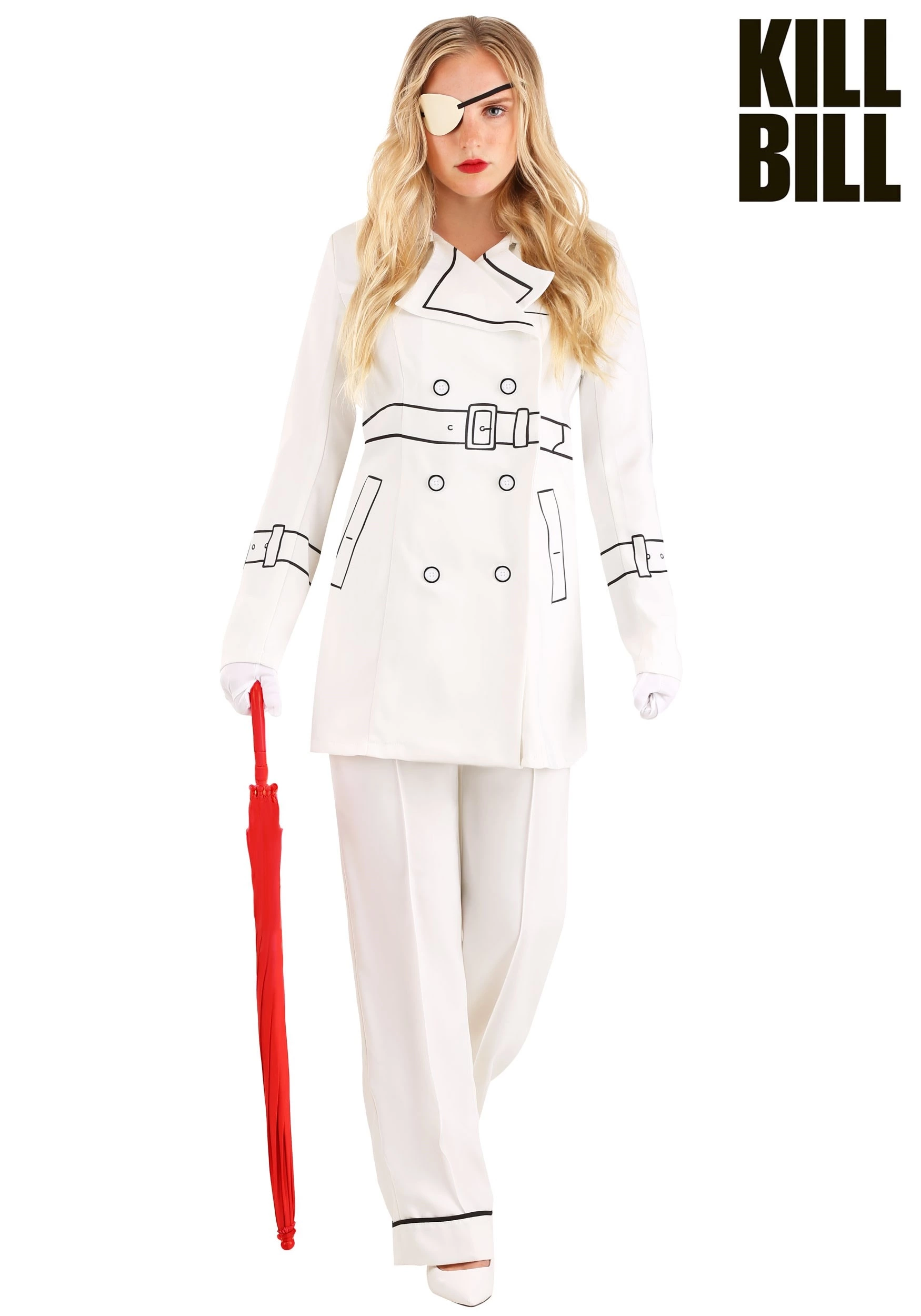 Fun Costumes Women's Kill Bill Elle Driver Trench Coat Costume 1 Fun Costumes Women's Kill Bill Elle Driver Trench Coat Costume