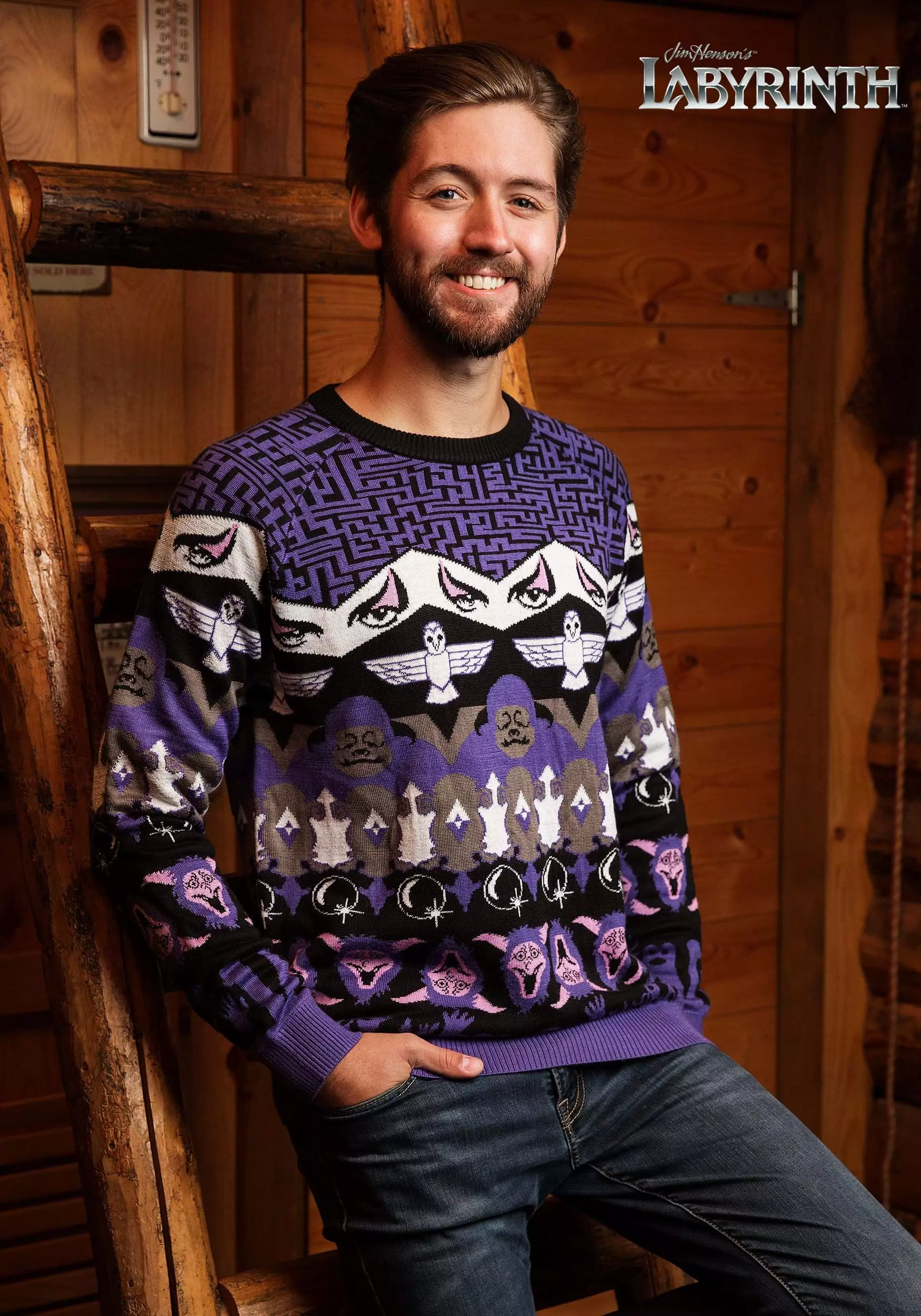 Shenzen Amilla Labyrinth Character Ugly Christmas Sweater 3 Shenzen Amilla Labyrinth Character Ugly Christmas Sweater - Image 3