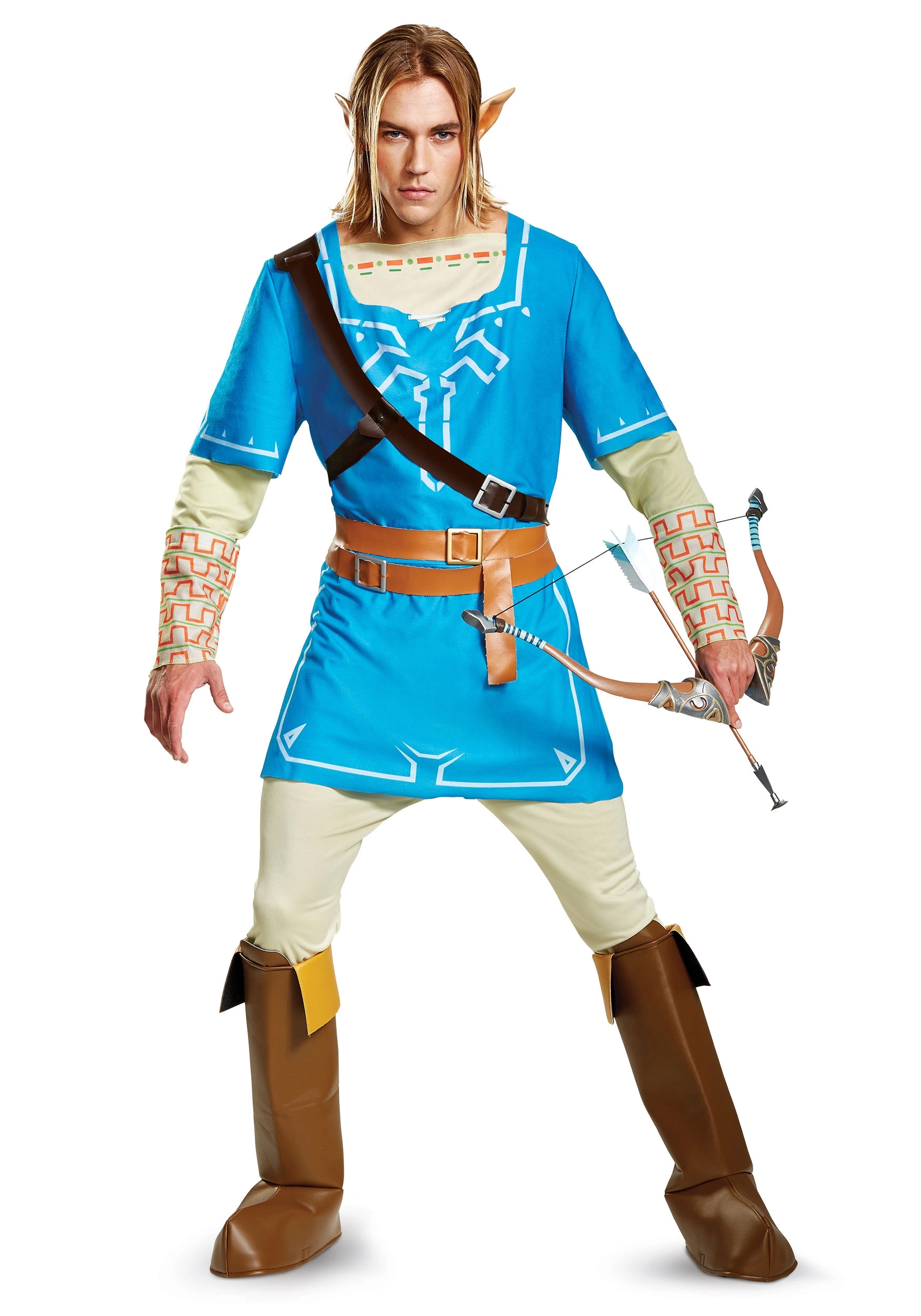Disguise Legend Of Zelda Deluxe Link Breath Of The Wild Men's Costume 1 Disguise Legend Of Zelda Deluxe Link Breath Of The Wild Men's Costume