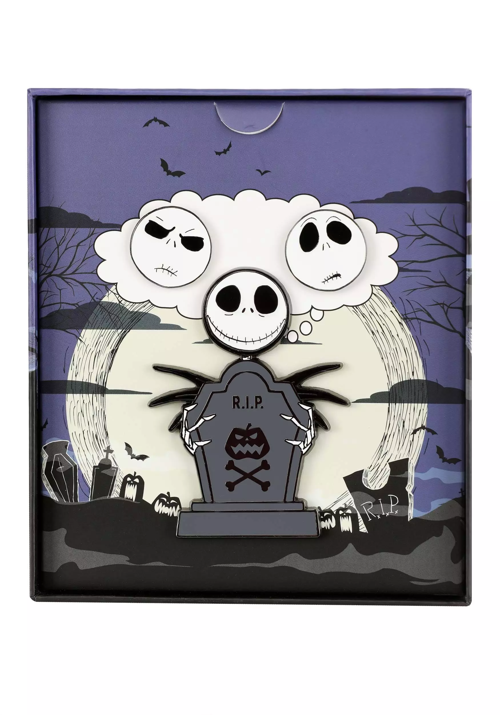 Disney Nightmare Before Christmas Jack Skellington Mixed Emotions Loungefly Enamel Pin Set 2 Disney Nightmare Before Christmas Jack Skellington Mixed Emotions Loungefly Enamel Pin Set - Image 2