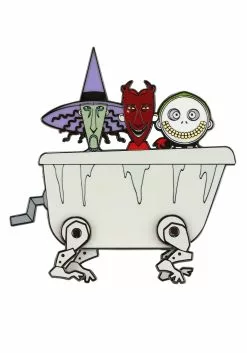 Disney The Nightmare Before Christmas Lock, Shock, & Barrel Loungefly Moving Enamel Pin -Scary Costumes store loungefly disney nbc lock shock barrel pin alt 2