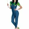 Disguise Women's Deluxe Luigi Costume