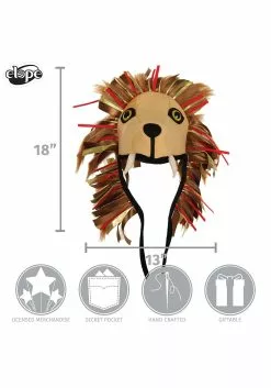 Elope Luna Lovegood Lion Costume Hat For Adults -Scary Costumes store luna lovegood lion hat alt 5