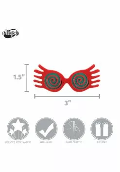 Elope JK Rowling | Luna Lovegood Spectrespecs Acrylic Pin 7 Elope JK Rowling | Luna Lovegood Spectrespecs Acrylic Pin -Scary Costumes store luna lovegood spectrespecs acrylic pin alt 3