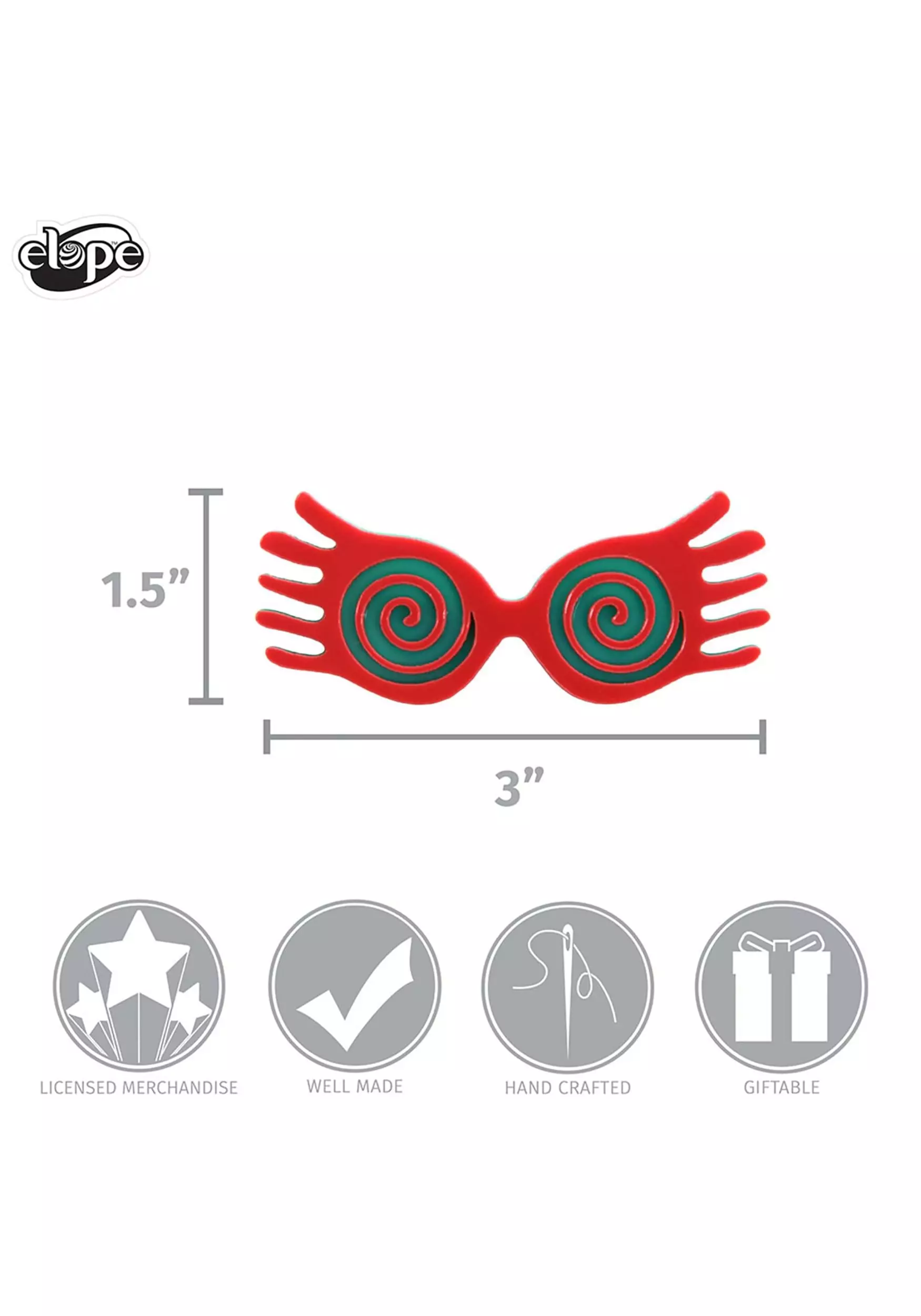 Elope JK Rowling | Luna Lovegood Spectrespecs Acrylic Pin 4 Elope JK Rowling | Luna Lovegood Spectrespecs Acrylic Pin - Image 4