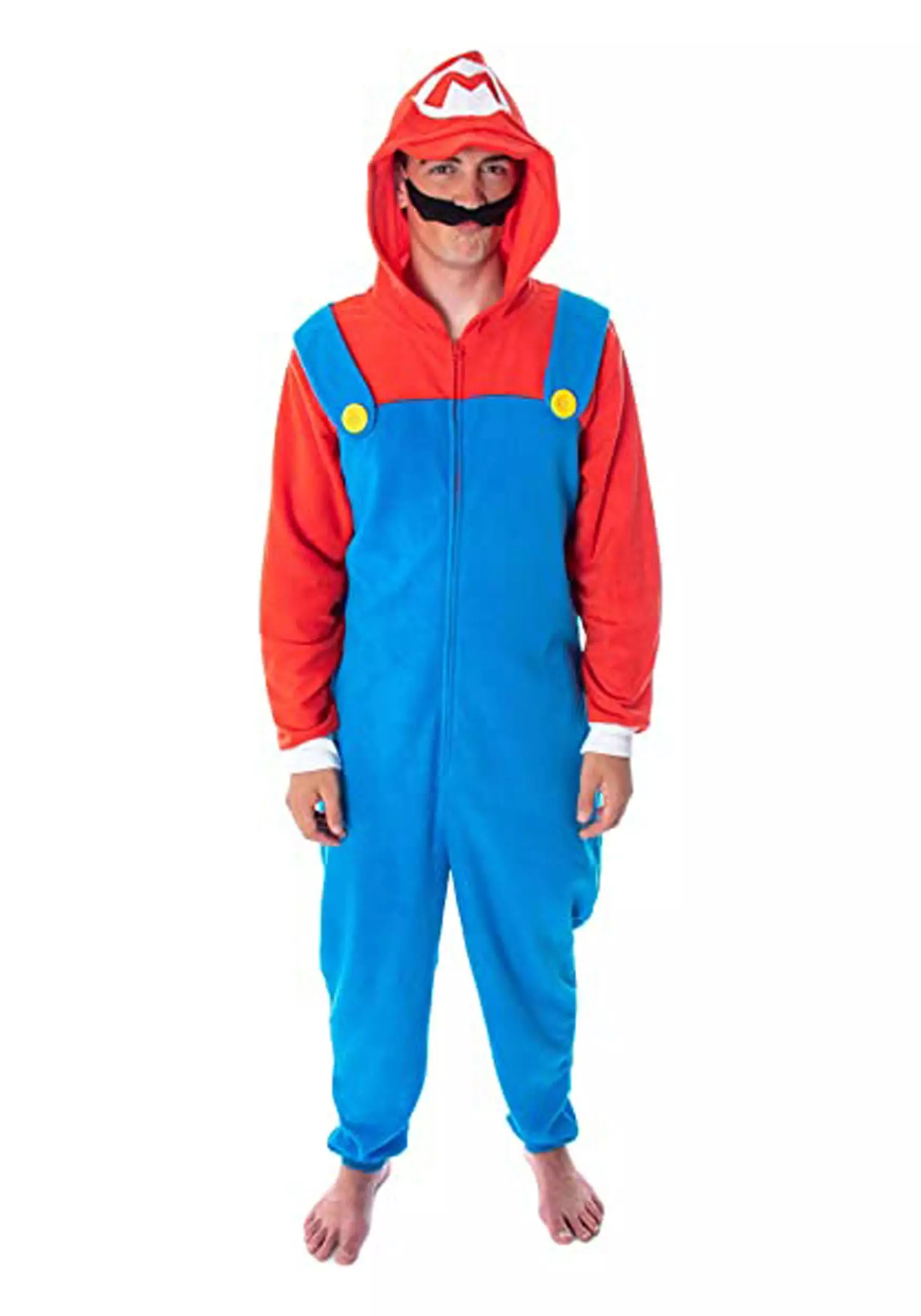 MJC International Unisex Microfleece Mario Union Suit 1 MJC International Unisex Microfleece Mario Union Suit
