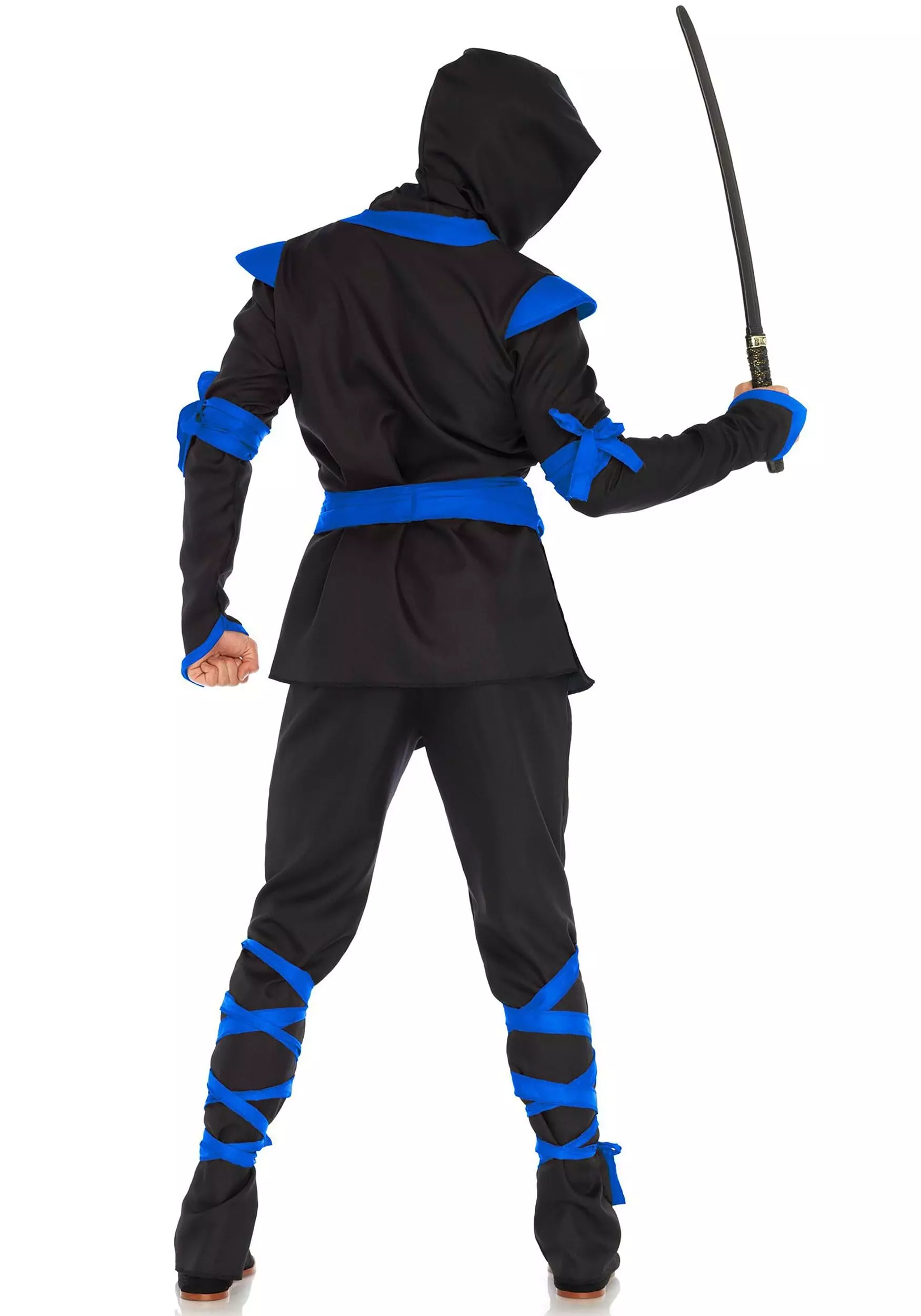 LEG AVENUE Blue Ninja Mens Costume 2 LEG AVENUE Blue Ninja Mens Costume - Image 2