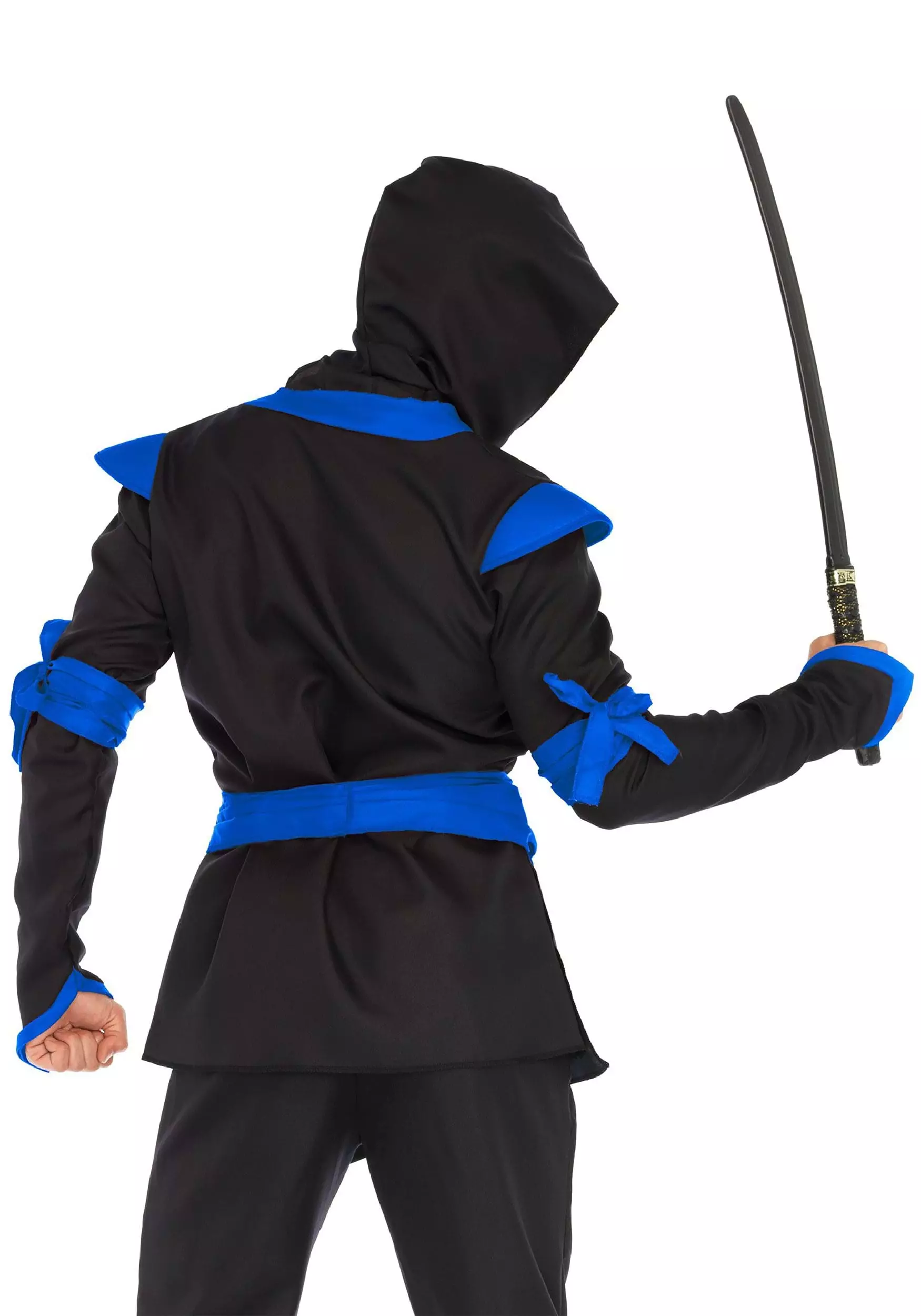 LEG AVENUE Blue Ninja Mens Costume 4 LEG AVENUE Blue Ninja Mens Costume - Image 4
