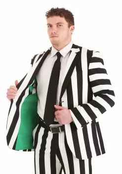Haizhilan Garment CO., LTD Classic Beetlejuice Men's Blazer 19 Haizhilan Garment CO., LTD Classic Beetlejuice Men's Blazer -Scary Costumes store mens classic beetlejuice blazer alt 6