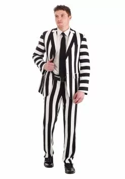 Haizhilan Garment CO., LTD Classic Beetlejuice Suit Pants For Men 7 Haizhilan Garment CO., LTD Classic Beetlejuice Suit Pants For Men -Scary Costumes store mens classic beetlejuice suit pants alt 1