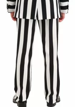 Haizhilan Garment CO., LTD Classic Beetlejuice Suit Pants For Men 6 Haizhilan Garment CO., LTD Classic Beetlejuice Suit Pants For Men -Scary Costumes store mens classic beetlejuice suit pants alt 3