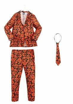 Fun World Men's David S. Pumpkins Costume 7 Fun World Men's David S. Pumpkins Costume -Scary Costumes store mens david s pumpkins costume flat