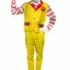 Seeing Red Evil Fast Food Clown Men's Costume