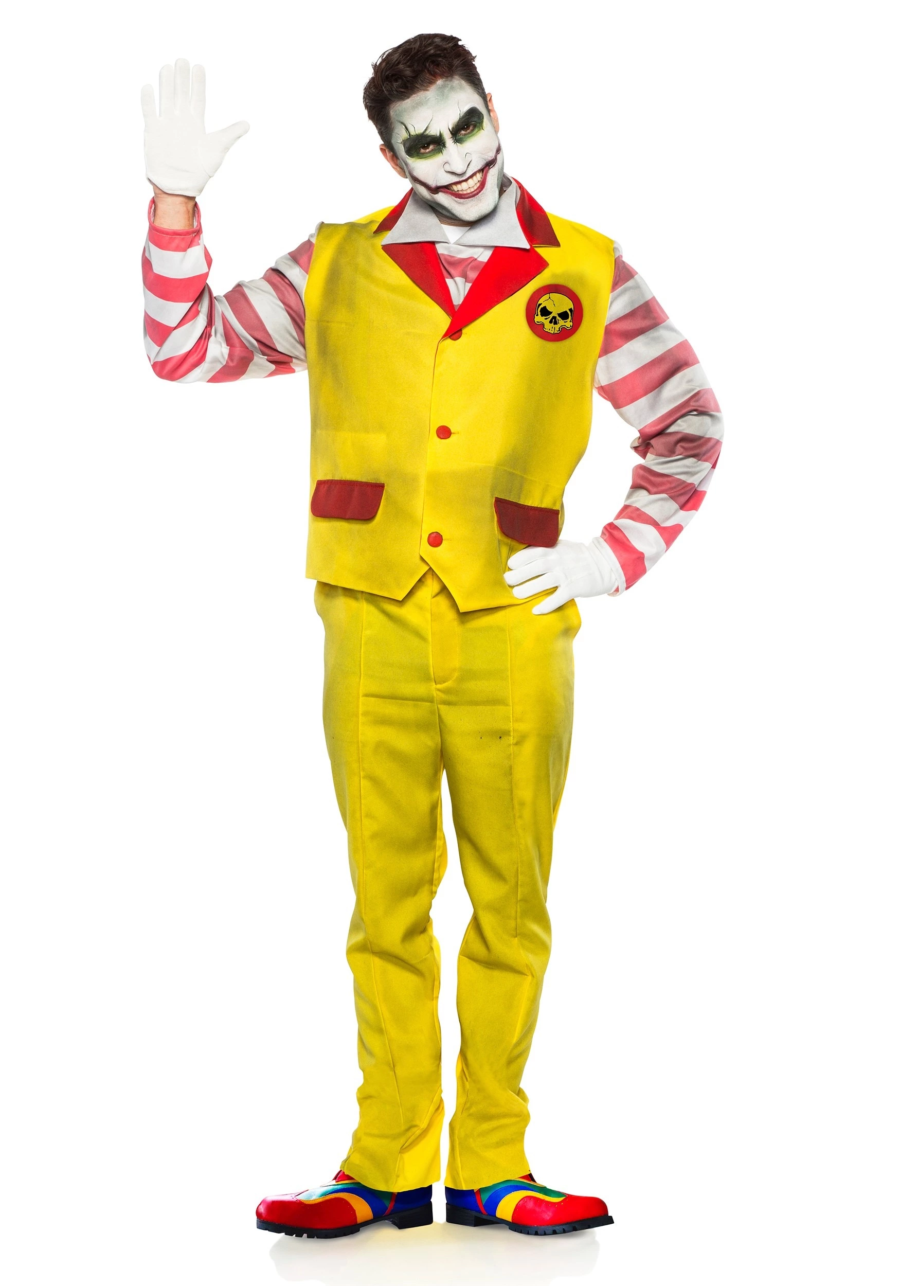 Seeing Red Evil Fast Food Clown Men's Costume 1 Seeing Red Evil Fast Food Clown Men's Costume