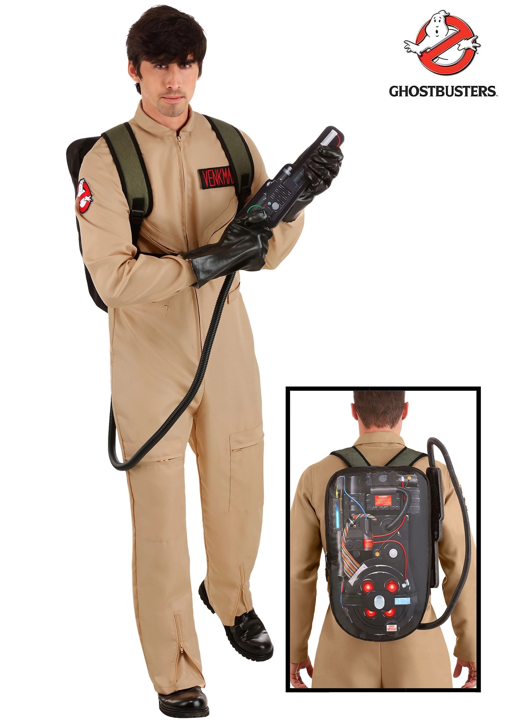 Fun Costumes Deluxe Men's Ghostbusters Costume 2 Fun Costumes Deluxe Men's Ghostbusters Costume - Image 2
