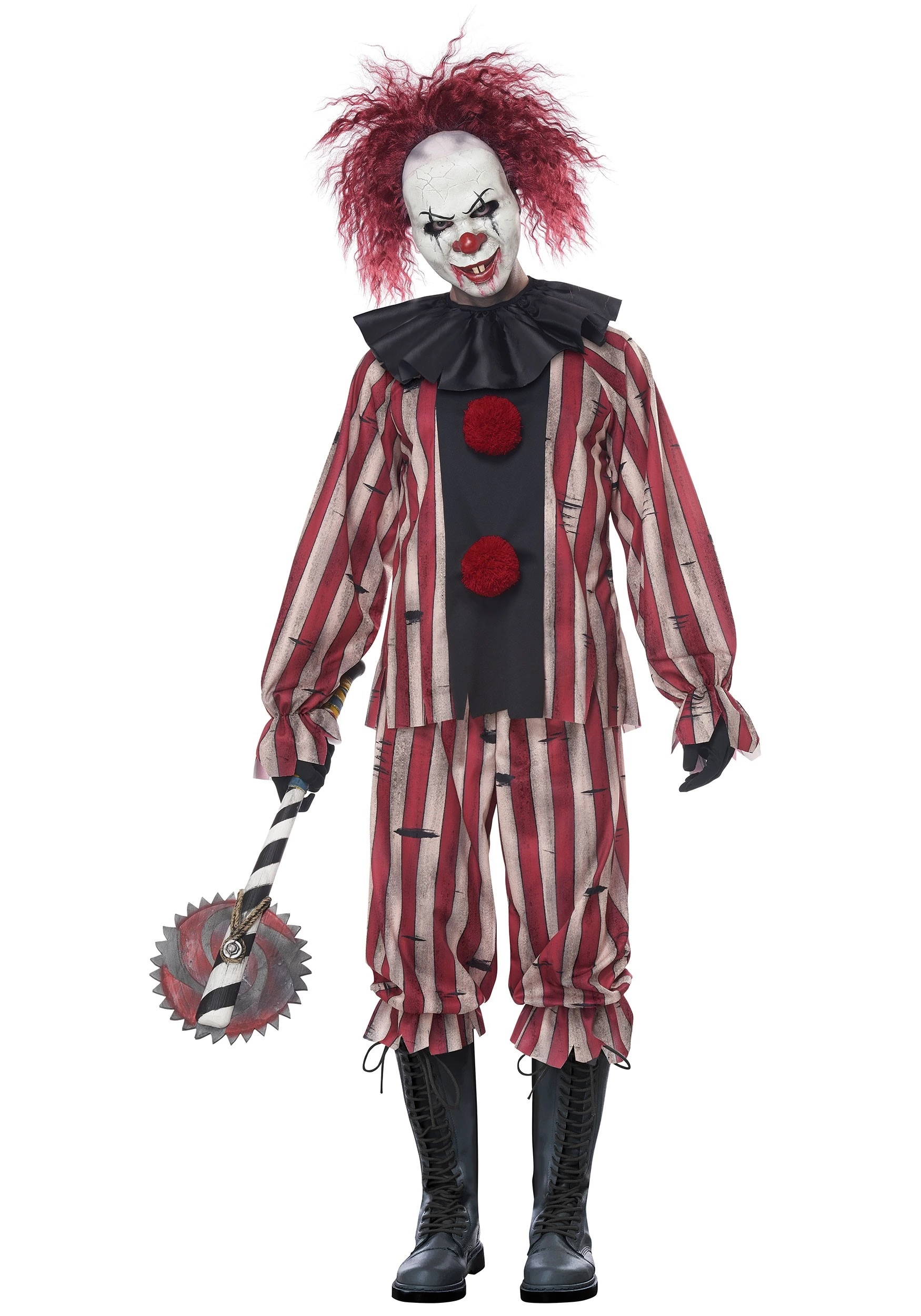 California Costume Collection Men's Nightmare Clown Costume 1 California Costume Collection Men's Nightmare Clown Costume