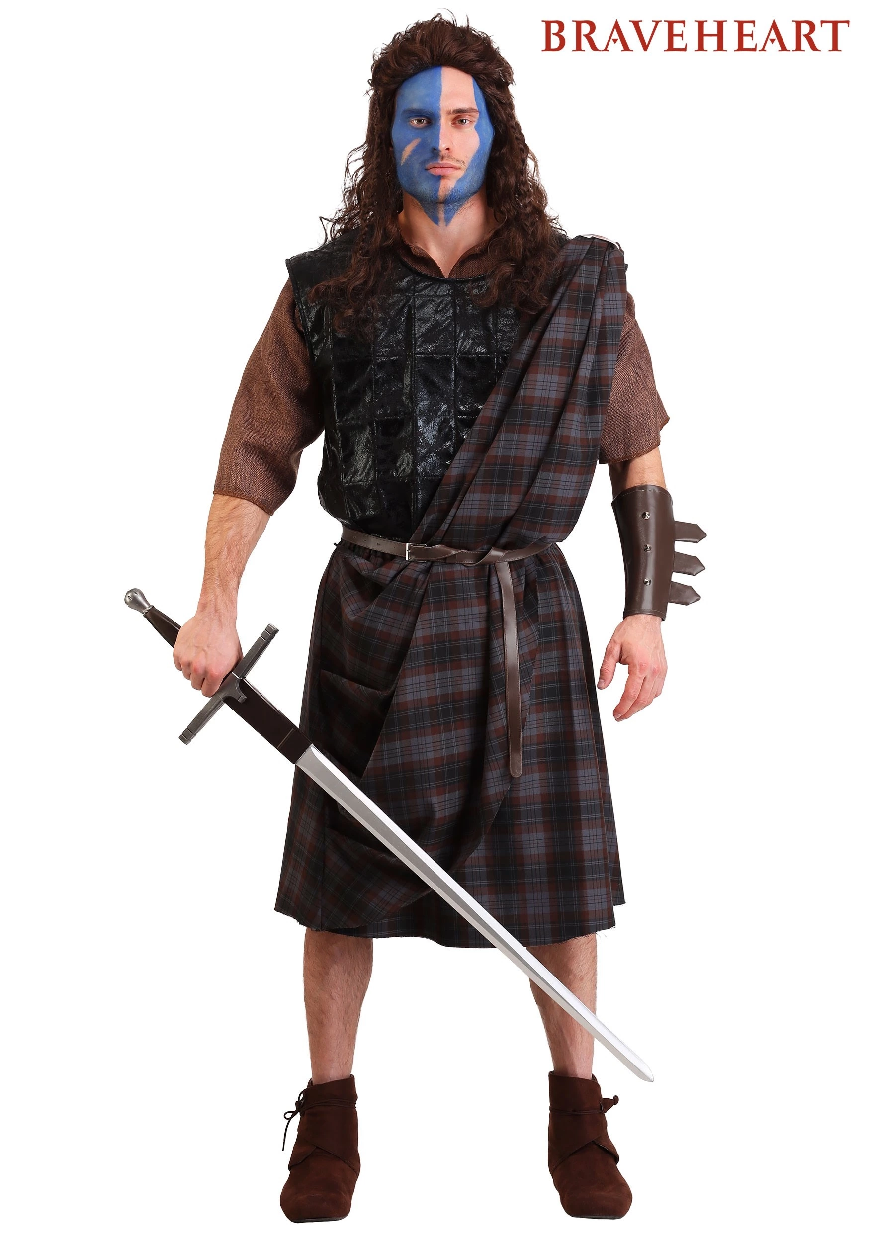 Fun Costumes Plus Size Braveheart Classic Men's Costume 1 Fun Costumes Plus Size Braveheart Classic Men's Costume