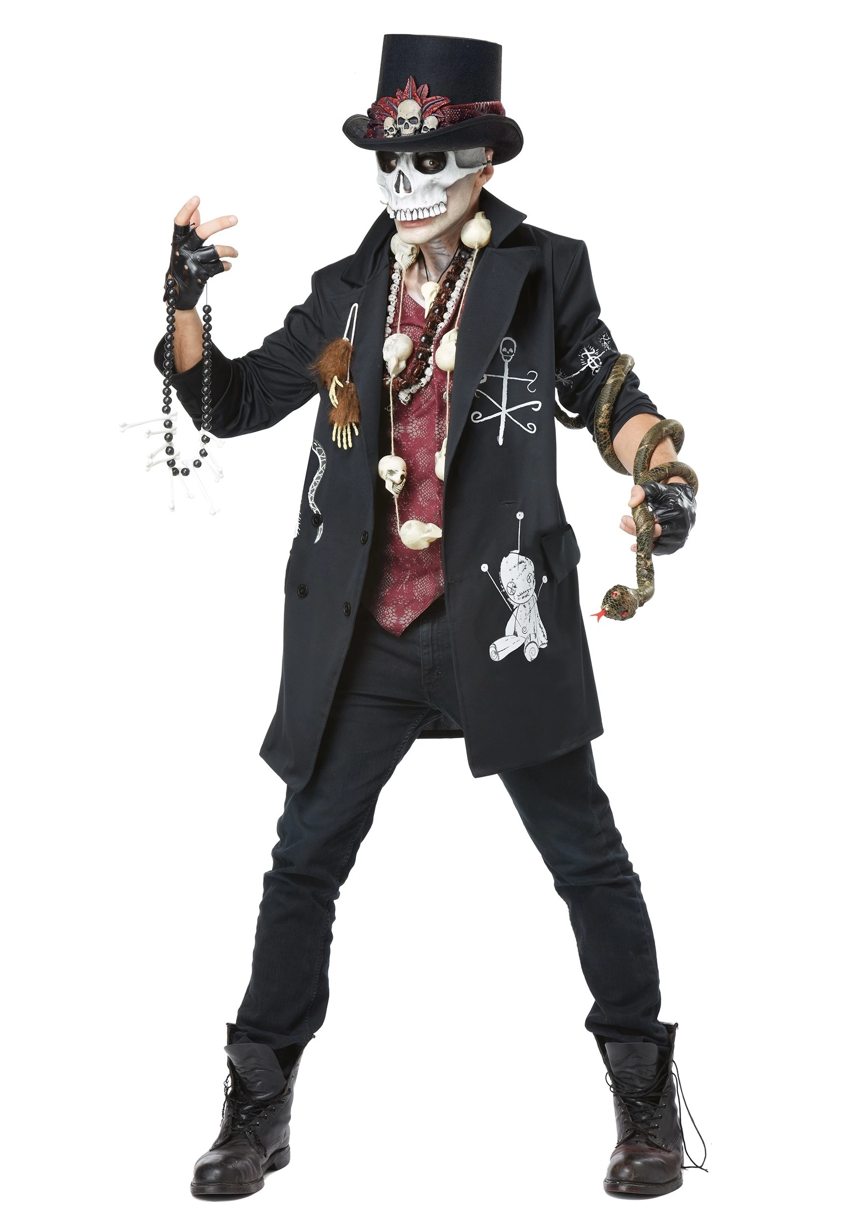 California Costume Collection Men's Plus Size Voodoo Dude Costume 1 California Costume Collection Men's Plus Size Voodoo Dude Costume