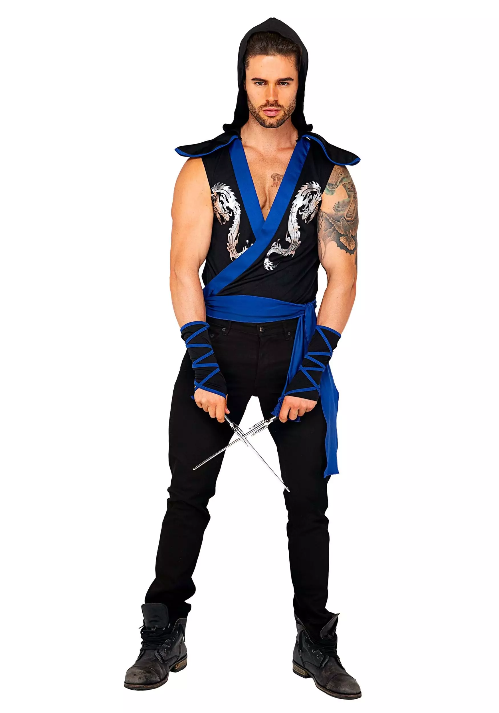 Roma Sexy Ninja Warrior Costume For Men 2 Roma Sexy Ninja Warrior Costume For Men - Image 2