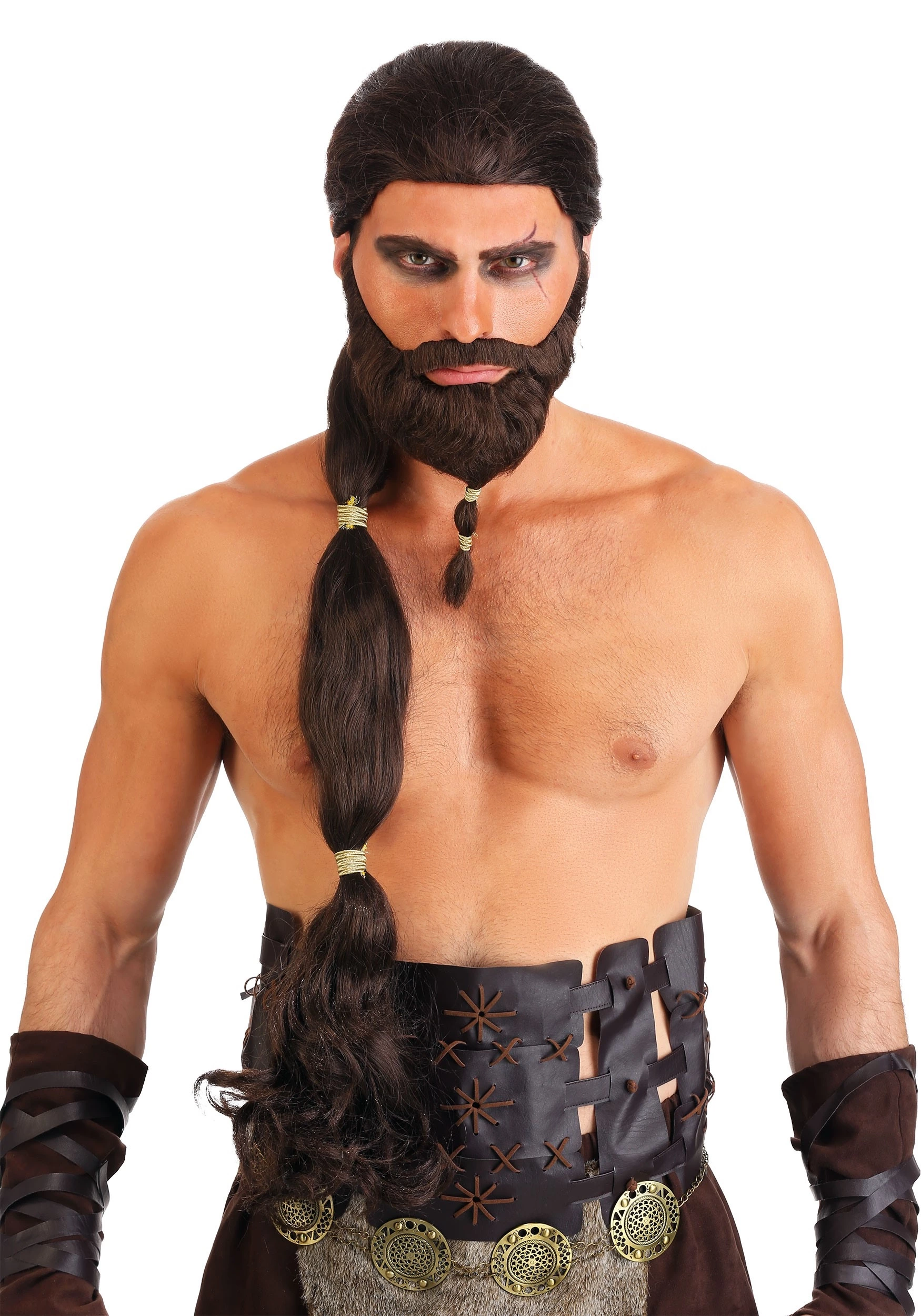 Partytime Costume & Lingerie (Yiwu) Factory Warrior King Wig And Beard 1 Partytime Costume & Lingerie (Yiwu) Factory Warrior King Wig And Beard