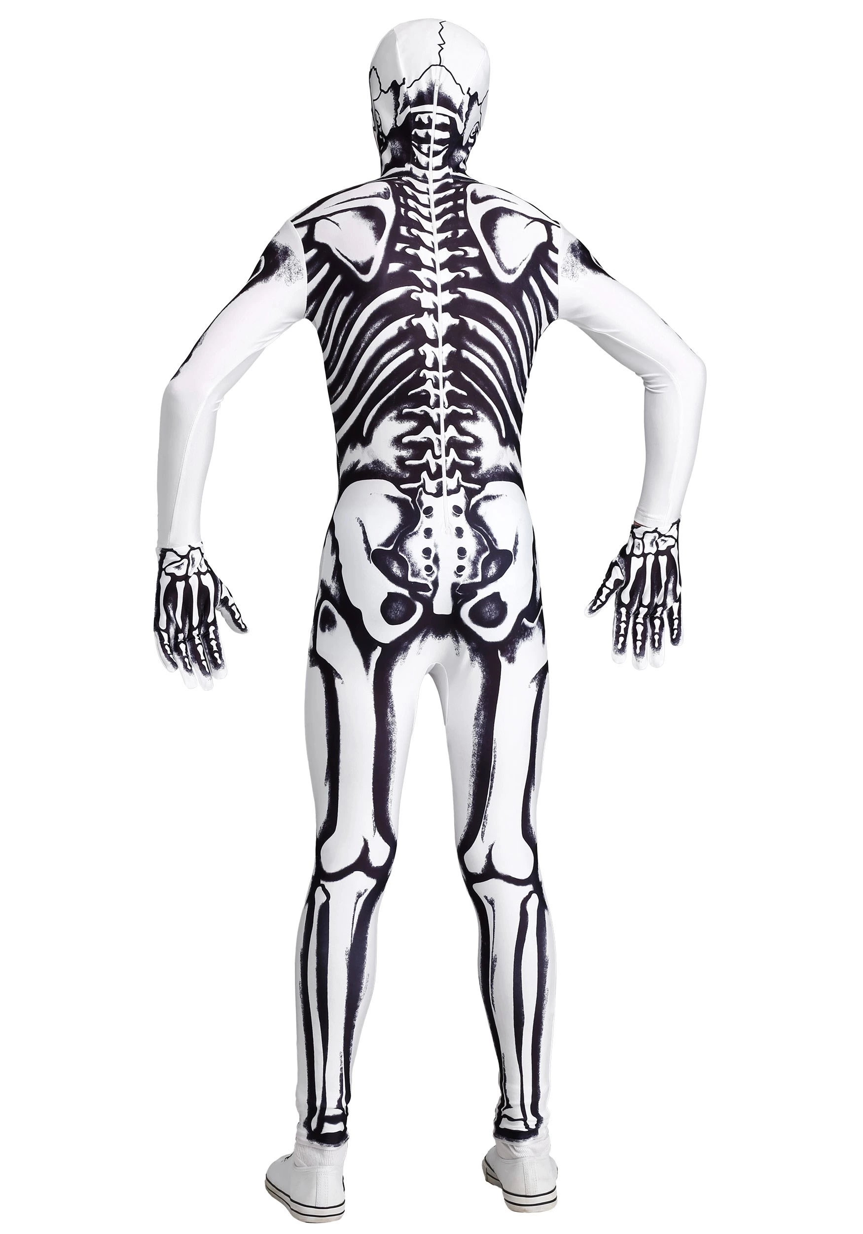 Fun Costumes Men's White Skeleton Costume 2 Fun Costumes Men's White Skeleton Costume - Image 2