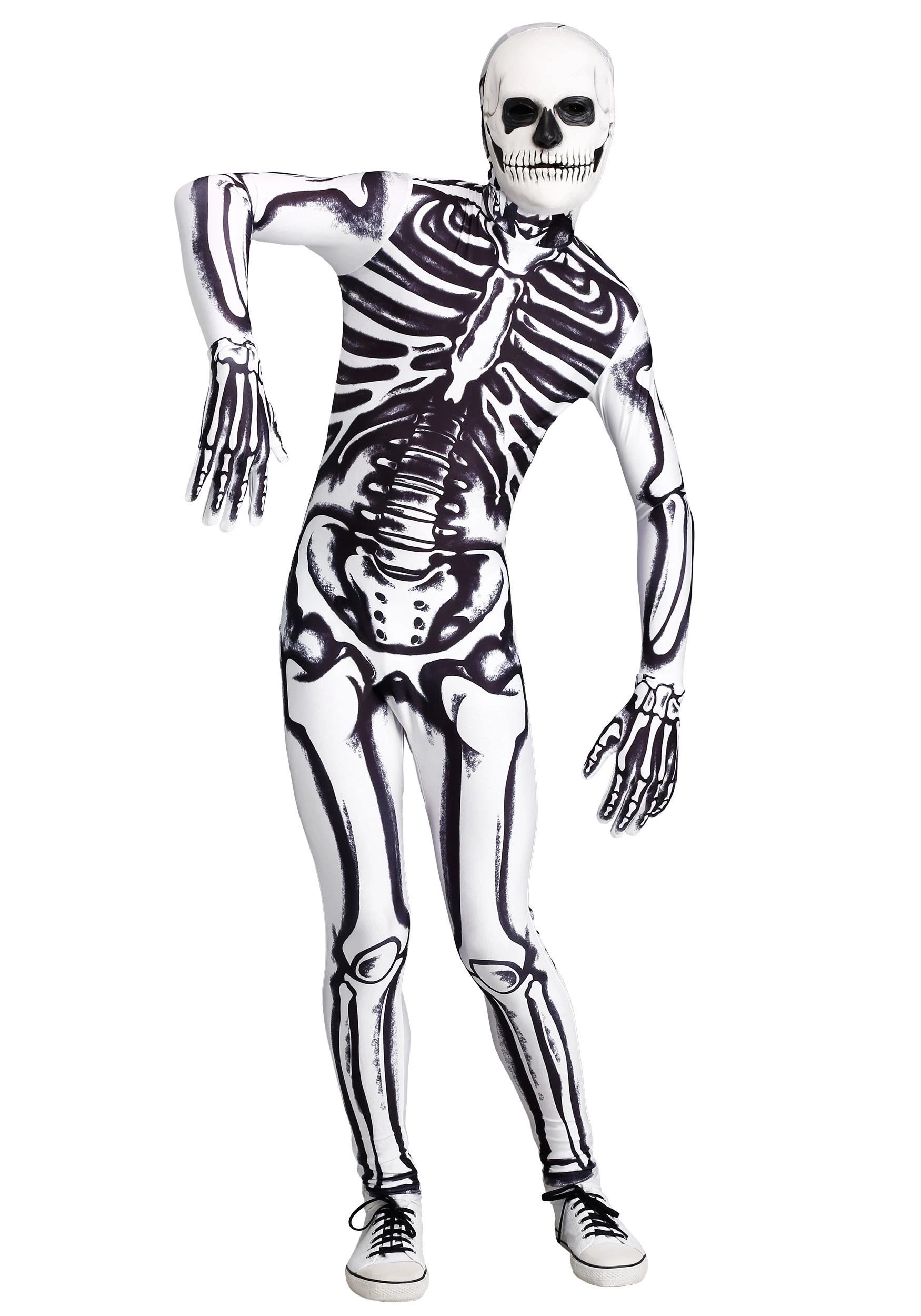 Fun Costumes Men's White Skeleton Costume 1 Fun Costumes Men's White Skeleton Costume