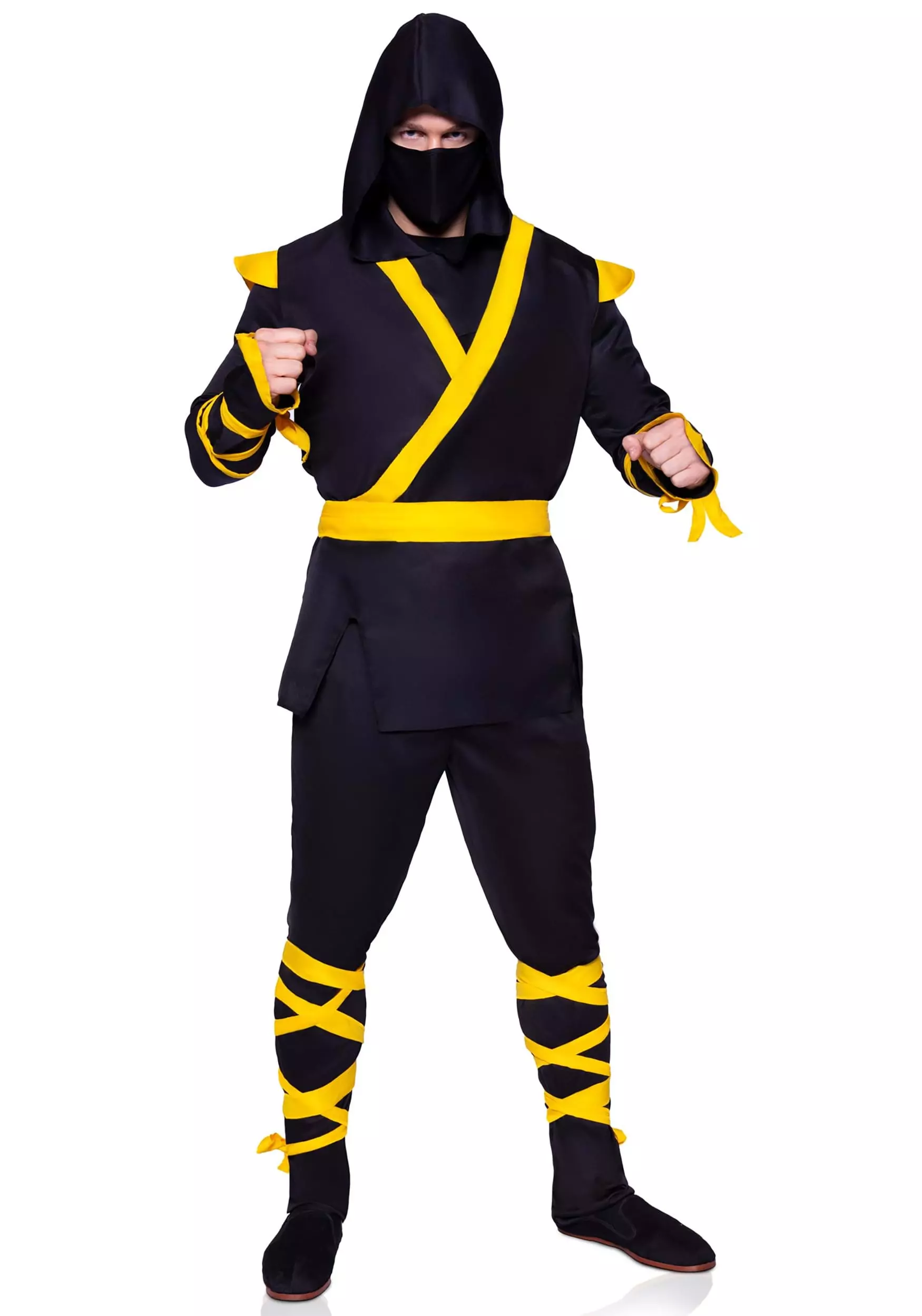 LEG AVENUE Yellow Ninja Costume For Men 1 LEG AVENUE Yellow Ninja Costume For Men