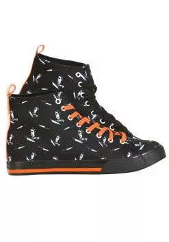 Ground Up Michael Myers Halloween High Top Shoes 9 Ground Up Michael Myers Halloween High Top Shoes -Scary Costumes store michael myers high top shoes alt 2
