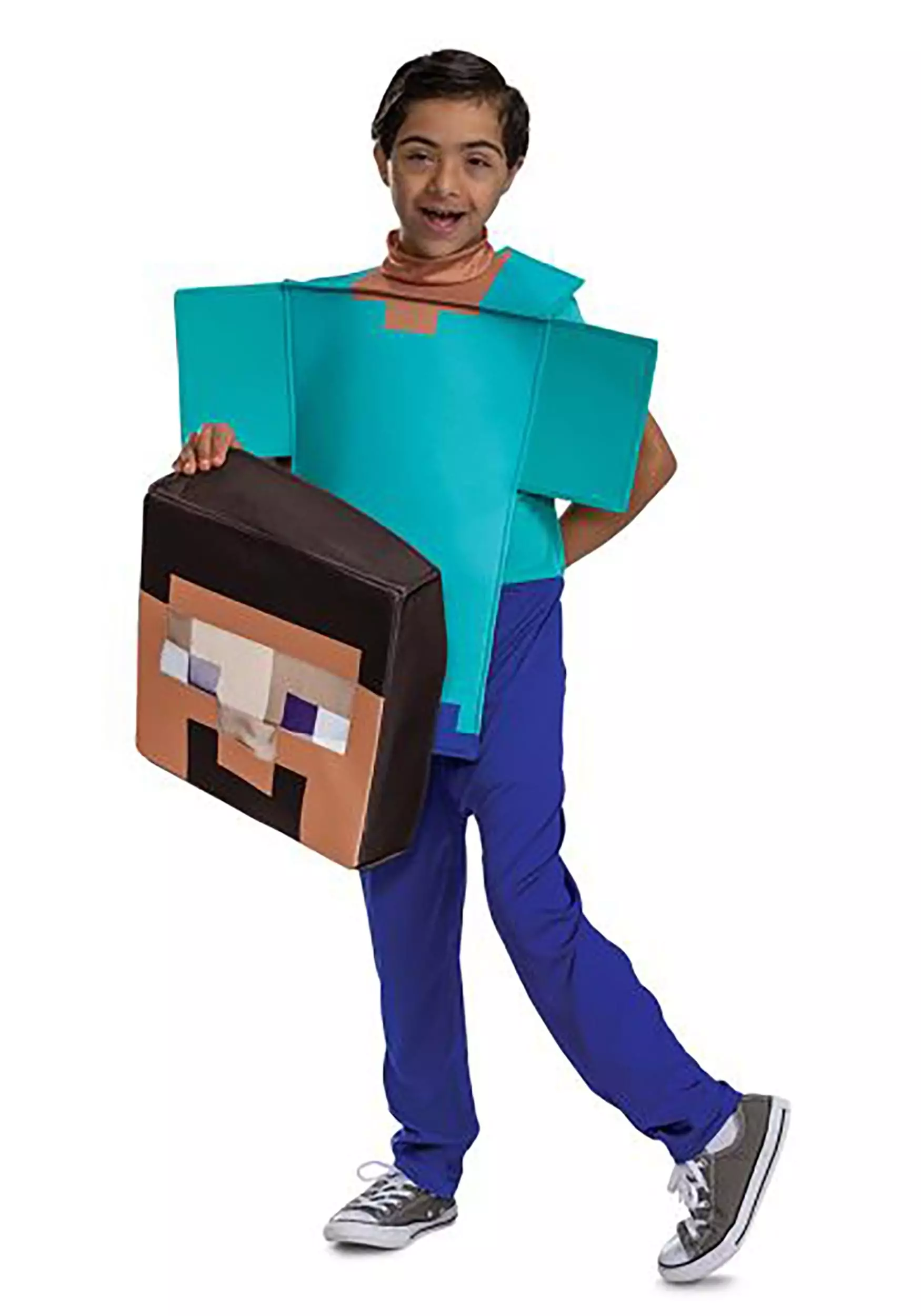 Disguise Minecraft Child Adaptive Steve Costume 2 Disguise Minecraft Child Adaptive Steve Costume - Image 2