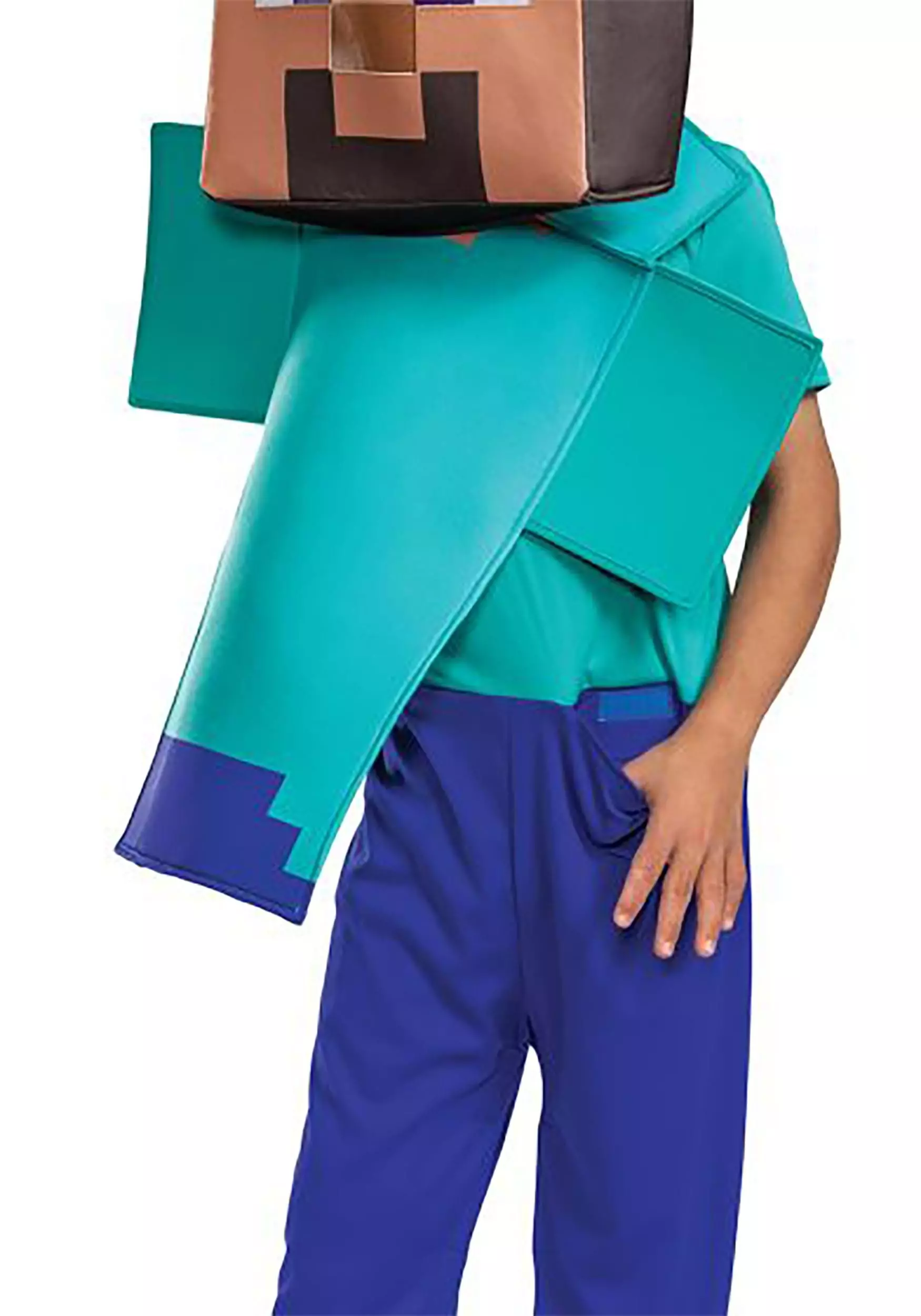 Disguise Minecraft Child Adaptive Steve Costume 4 Disguise Minecraft Child Adaptive Steve Costume - Image 4