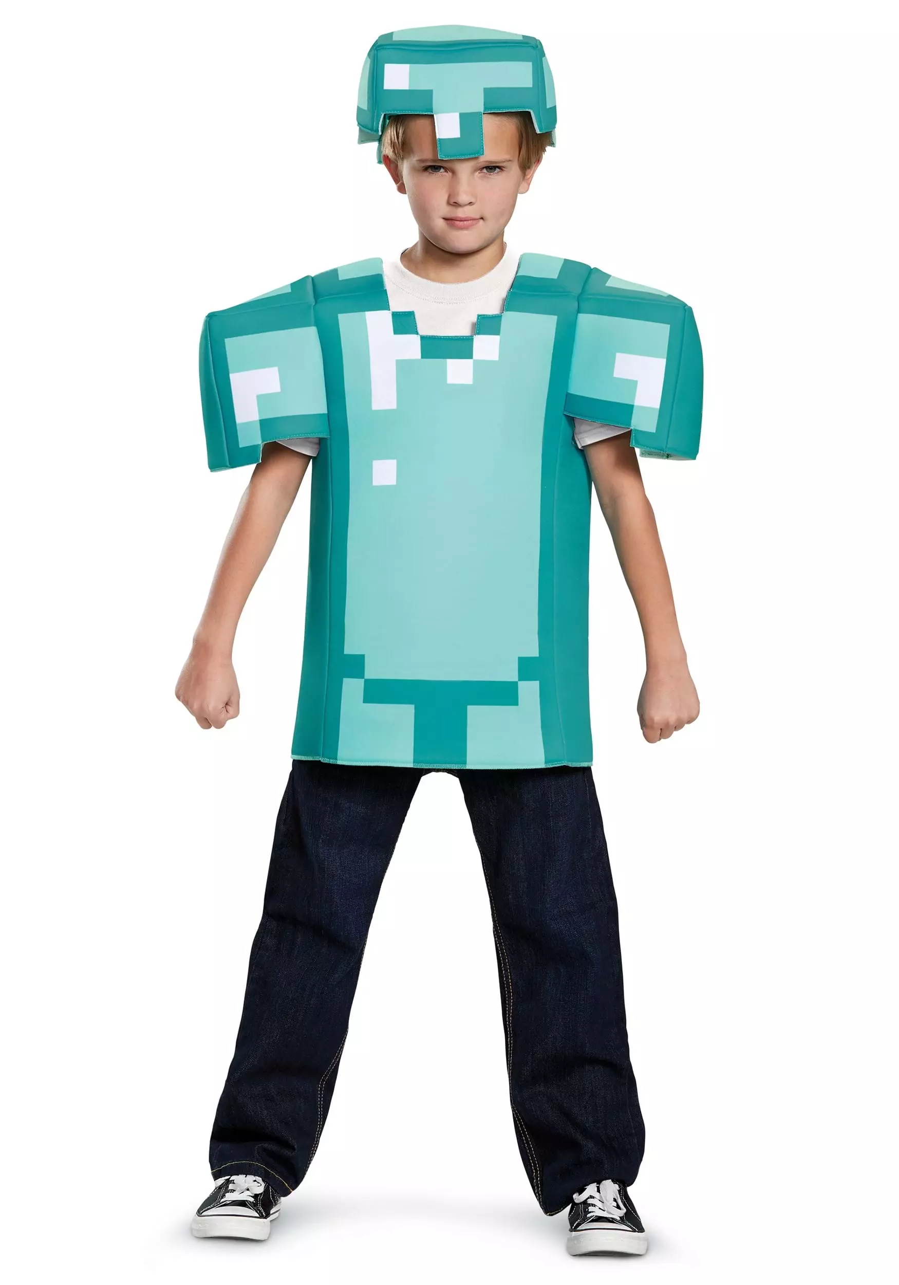 Disguise Kid's Minecraft Classic Armor Costume 1 Disguise Kid's Minecraft Classic Armor Costume