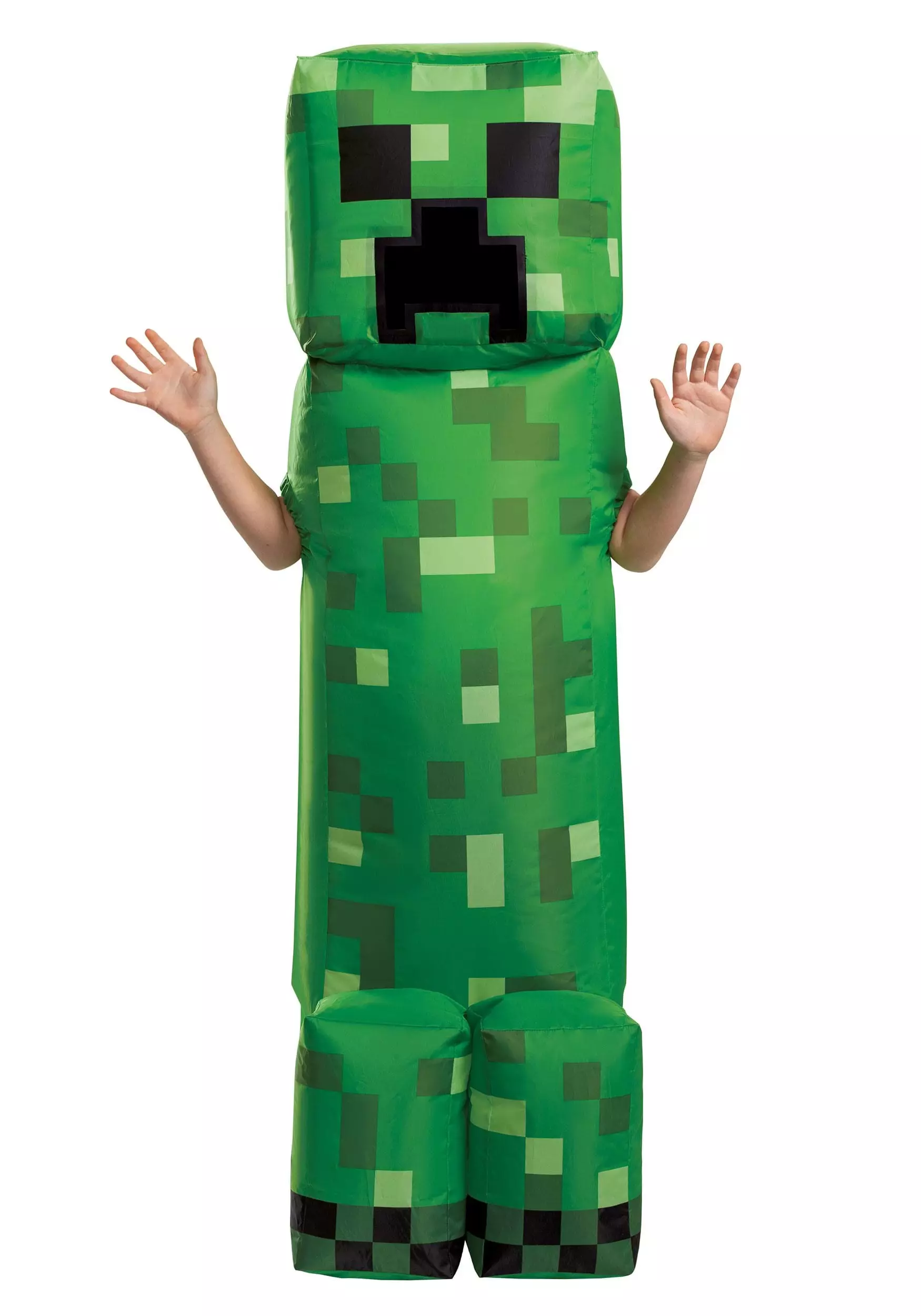 Disguise Minecraft Kid's Creeper Inflatable Costume 1 Disguise Minecraft Kid's Creeper Inflatable Costume
