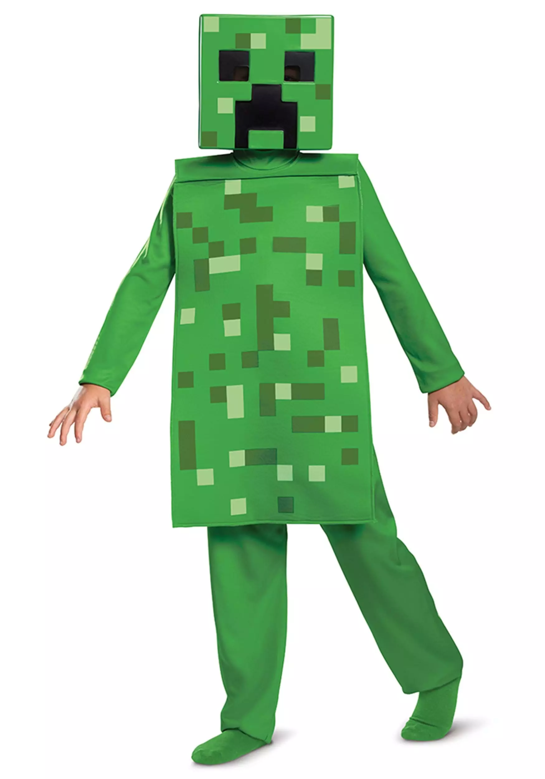 Disguise Minecraft Creeper Jumpsuit Costume 1 Disguise Minecraft Creeper Jumpsuit Costume